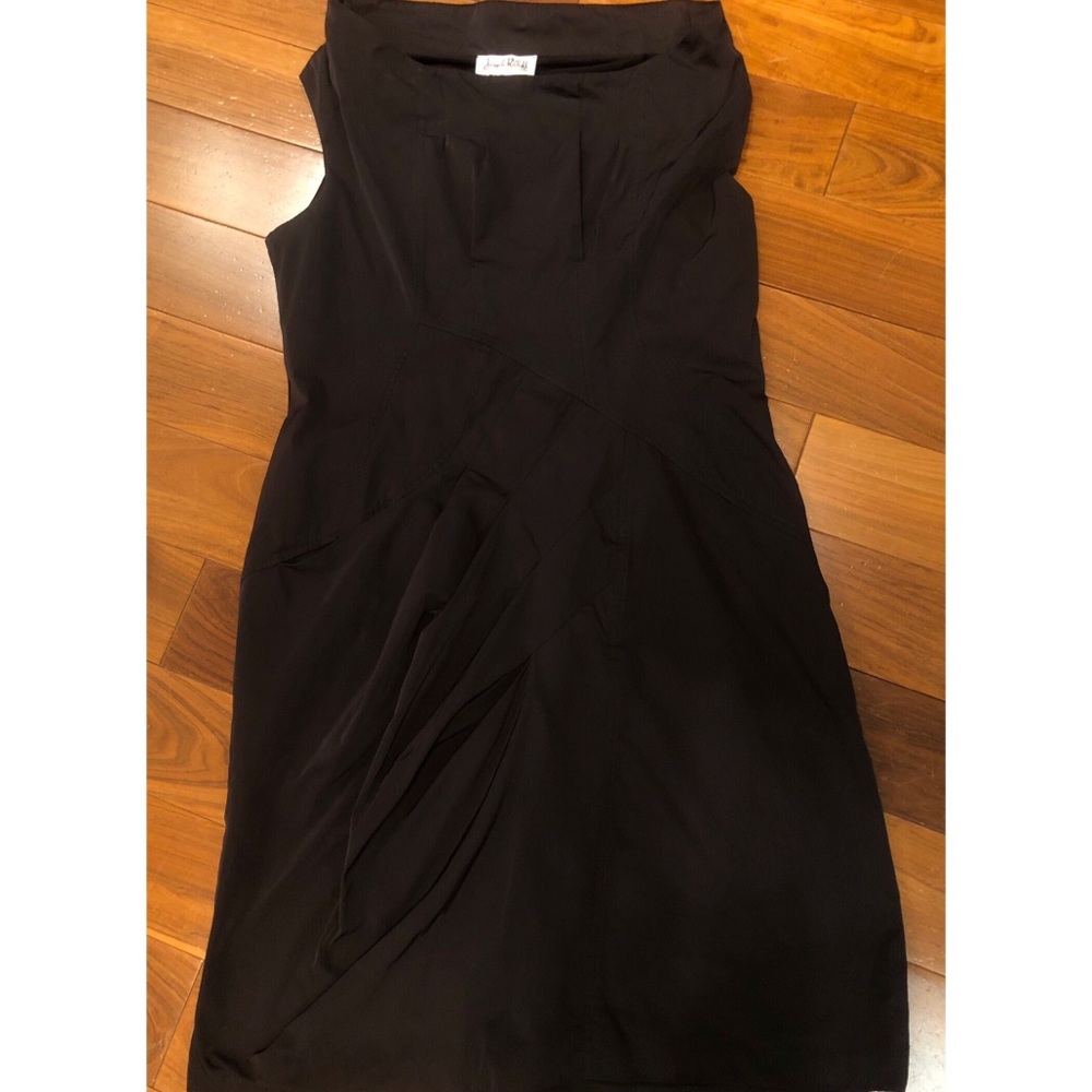Cowl-neck sleeveless dress